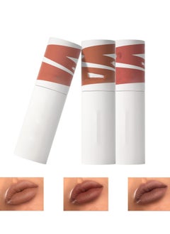 Excefore 3Pcs Matte Lipstick Set Lip Mud, Waterproof Long Lasting Smudge Proof Velvet Lip Stains, Multi-Purpose for Lip and Cheek, Non-Stick Cup Not Fade Lip Gloss Makeup Cosmetics, Super Stay, Non-Drying  - Image 1