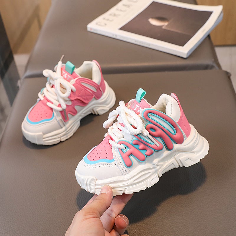 Autumn Baby Shoes 1-6 Years Old Soft Bottom Boys And Girls Korean Style Leather Shoes Breathable Casual Non-Slip Sneaker One-Piece Delivery 3 - Image 1