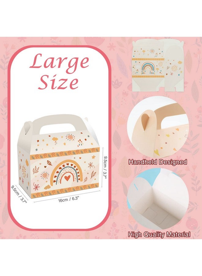 MIKIMIQI 12 Pcs Boho Rainbow Party Decorations Bohemian Rainbow Baby Shower Party Supplies Boxes Rainbow Party Decorations Birthday Party Favors Box Party Gift Bags For Boys Girls - Image 3