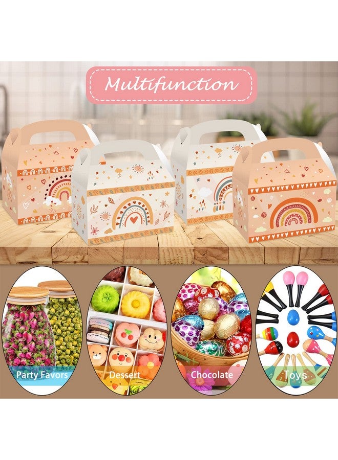 MIKIMIQI 12 Pcs Boho Rainbow Party Decorations Bohemian Rainbow Baby Shower Party Supplies Boxes Rainbow Party Decorations Birthday Party Favors Box Party Gift Bags For Boys Girls - Image 5