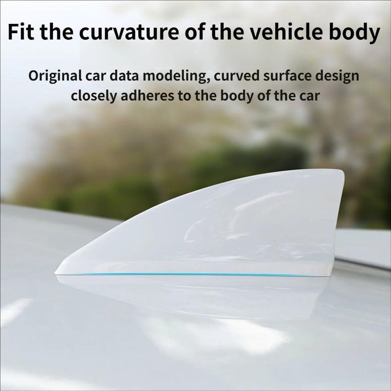 Shark Fin Antenna Cover for Acura MDX 2022-2025 Car Antenna Caps Fit Stylish Appearance Shark Shape Roof Antenna Cover Replacement Part,G-White - Image 3