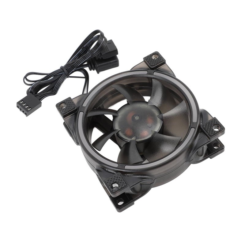 80mm PWM ARGB CPU Cooler With 7 Blades Quiet Operation Fan For PC Case Cooling - Image 2