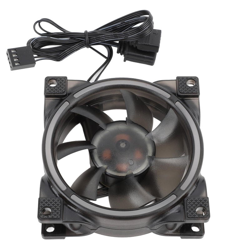80mm PWM ARGB CPU Cooler With 7 Blades Quiet Operation Fan For PC Case Cooling - Image 3