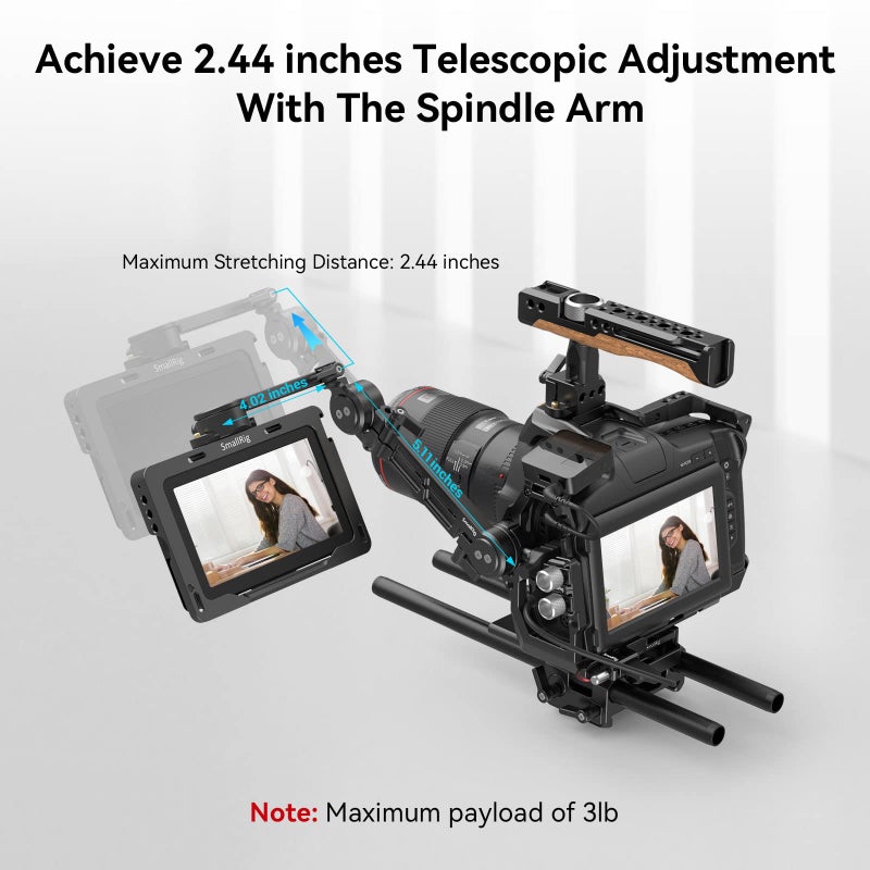 SmallRig Adjustable EVF Mount with NATO Clamp MD3507 - Image 3