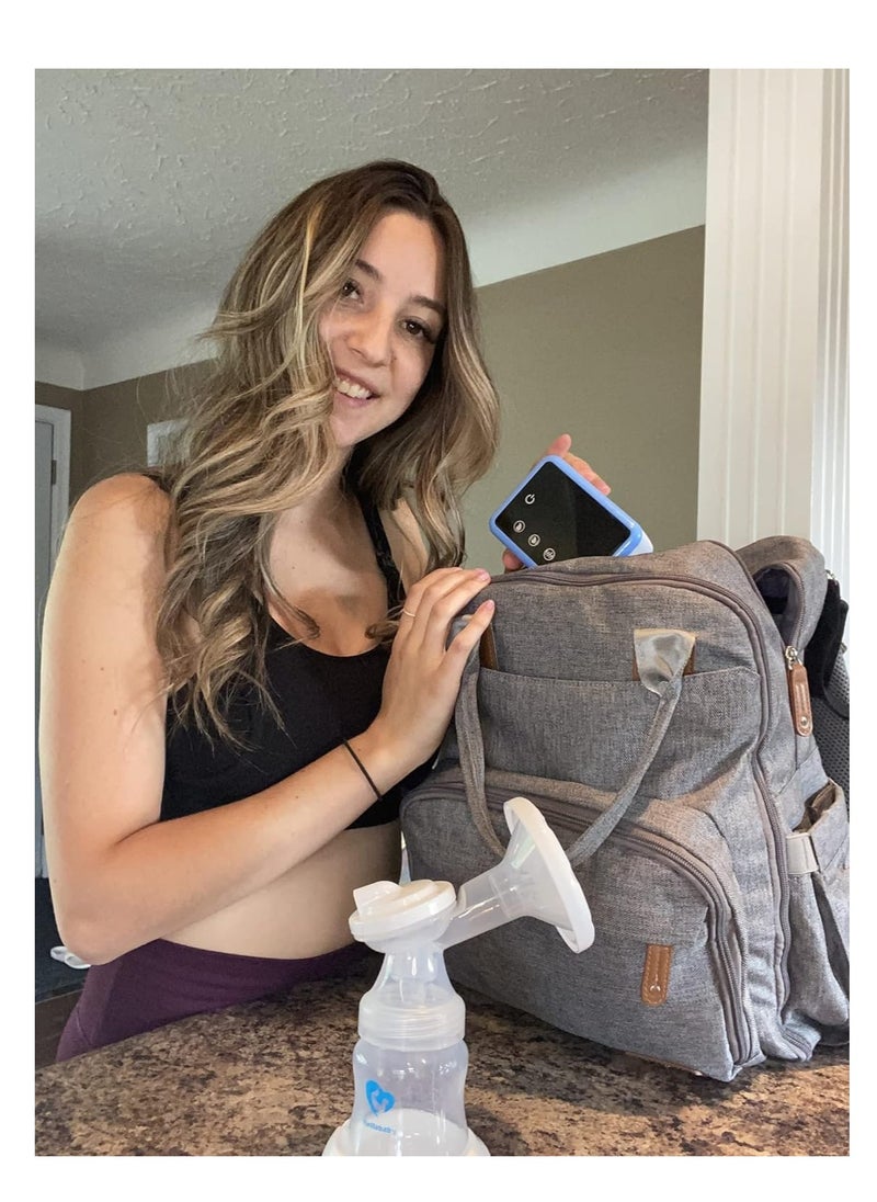 Bellababy - Bellababy Electric Breast Pump Portable Touch Control LED Timer Display, 4 Modes & 9 Levels Efficient Suction Double Breast Pump, Comes with 21mm /24mm/27mm Flanges - Image 1
