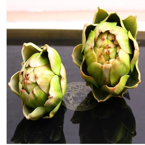 WESAPPINC Large Artificial Artichoke Fake Vegetables and Fruits for Kitchen Home Table Wedding Decorations (Green) - Image 2