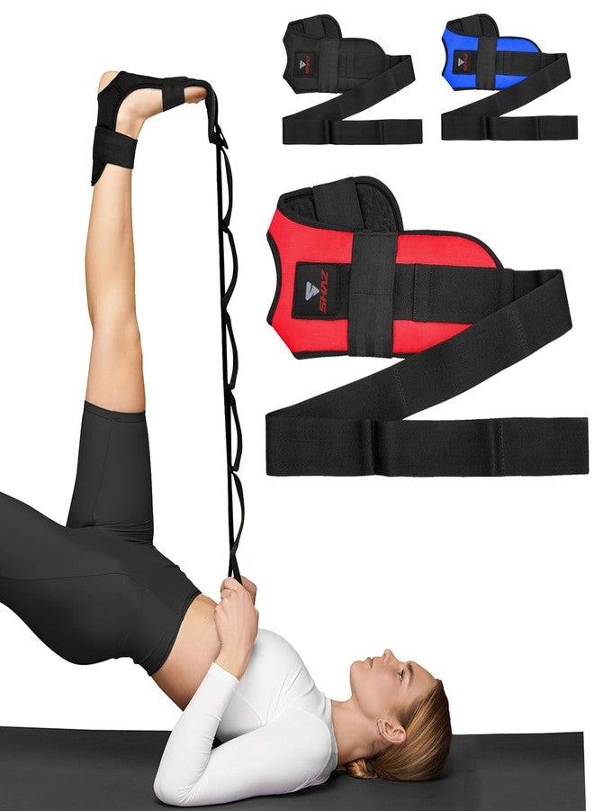 SHAZ Foot & Calf Stretcher, Fascia Hamstring Stretcher for Plantar Fasciitis, Achilles Tendonitis, Heel Spurs & Shin Splints - Yoga Leg Stretching Strap for Back Pain - Flex Strap for Physical Therapy - Image 1