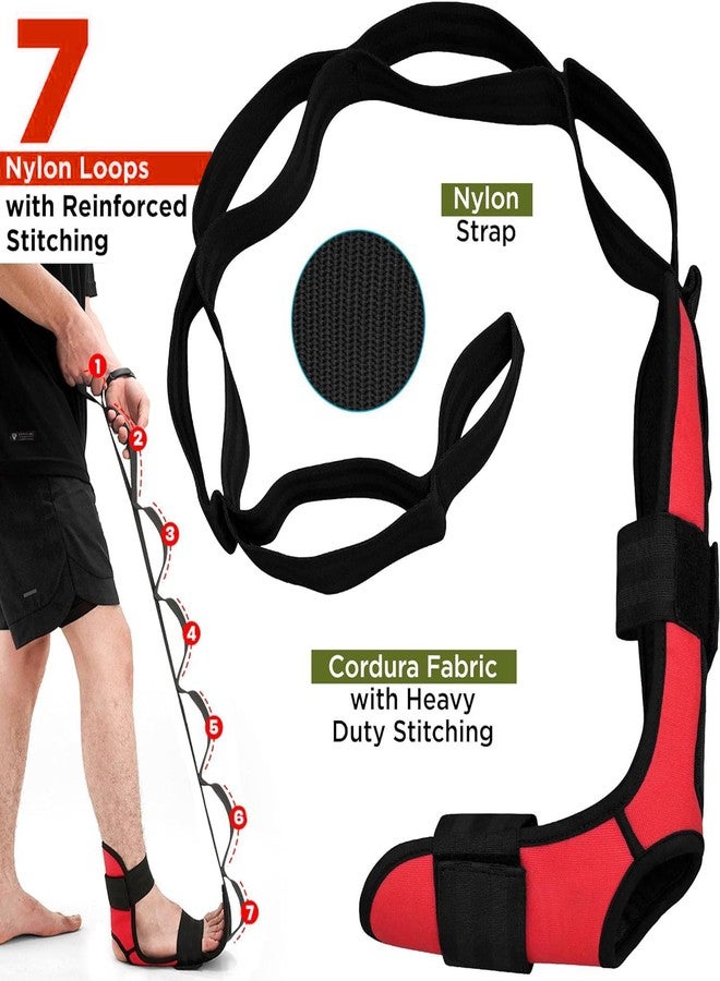 SHAZ Foot & Calf Stretcher, Fascia Hamstring Stretcher for Plantar Fasciitis, Achilles Tendonitis, Heel Spurs & Shin Splints - Yoga Leg Stretching Strap for Back Pain - Flex Strap for Physical Therapy - Image 4