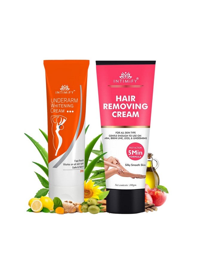 كريم تفتيح الإبطين من إنتيميفي، كريم إزالة الشعر للنساء والرجال (عبوة من 2)