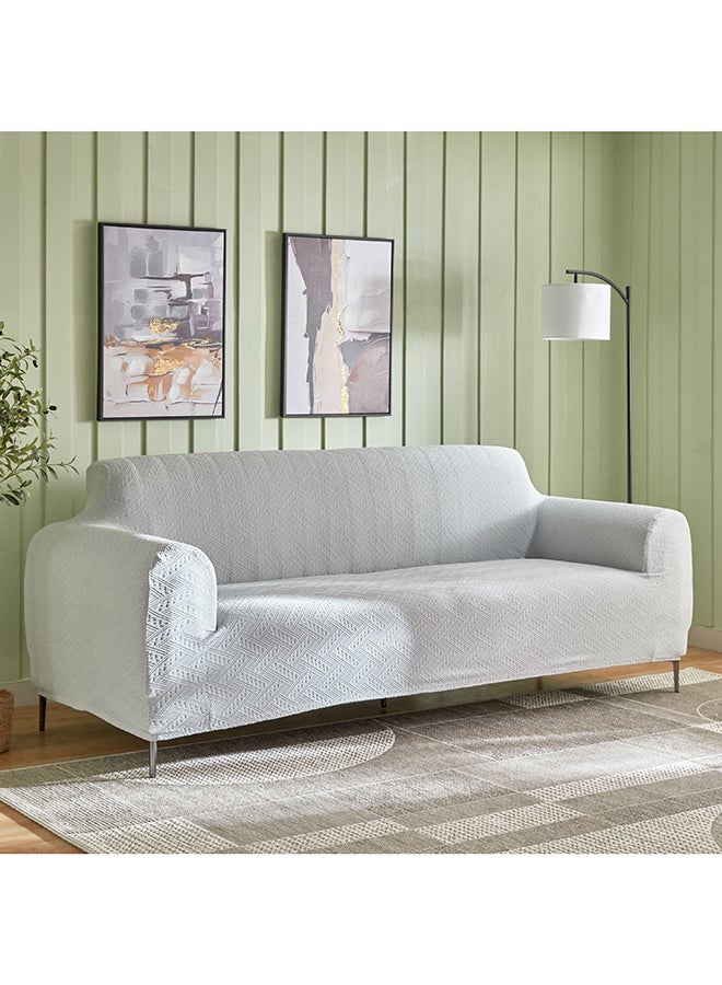 Home Box Comfino 3-Seater Knitted Jacquard Sofa Cover 180 x 225 cm  - Image 1