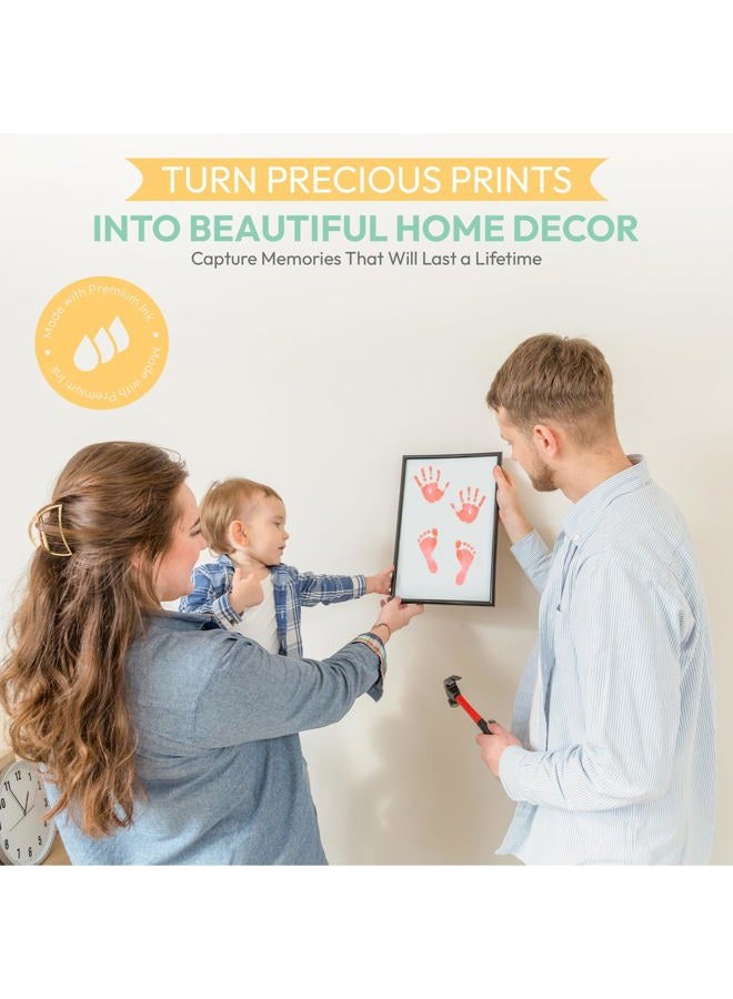Tiny Gifts Clean Touch Ink Pad for Baby Handprints and Footprints – Inkless Infant Hand & Foot Stamp – Safe for Babies, Doesn't Touch Skin – Perfect Family Memory or – Pink Print Kit - Image 4