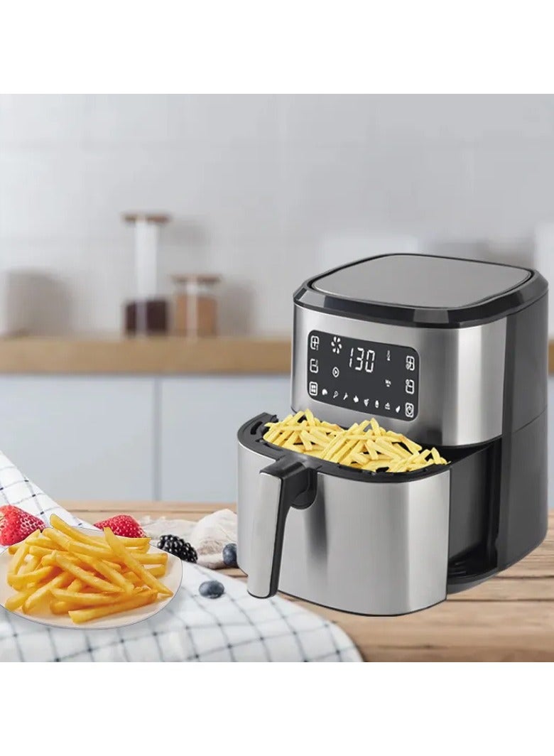 DubaiGallery قلاية هوائية سعة 6.5 لتر طباخ صحي سريع فرن منخفض الدهون خالي من الزيت لقلي الطعام غير لاصق - Image 2