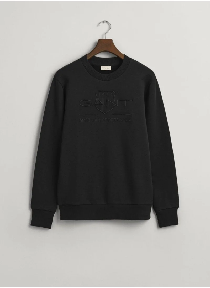 GANT Gant Tonal Shield Crew Neck Sweatshirt