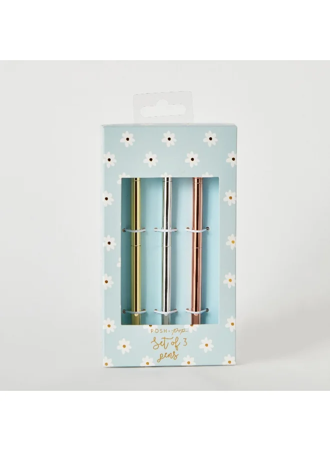 هوم بوكس Daisy Field Glitter Pen - Set Of 3