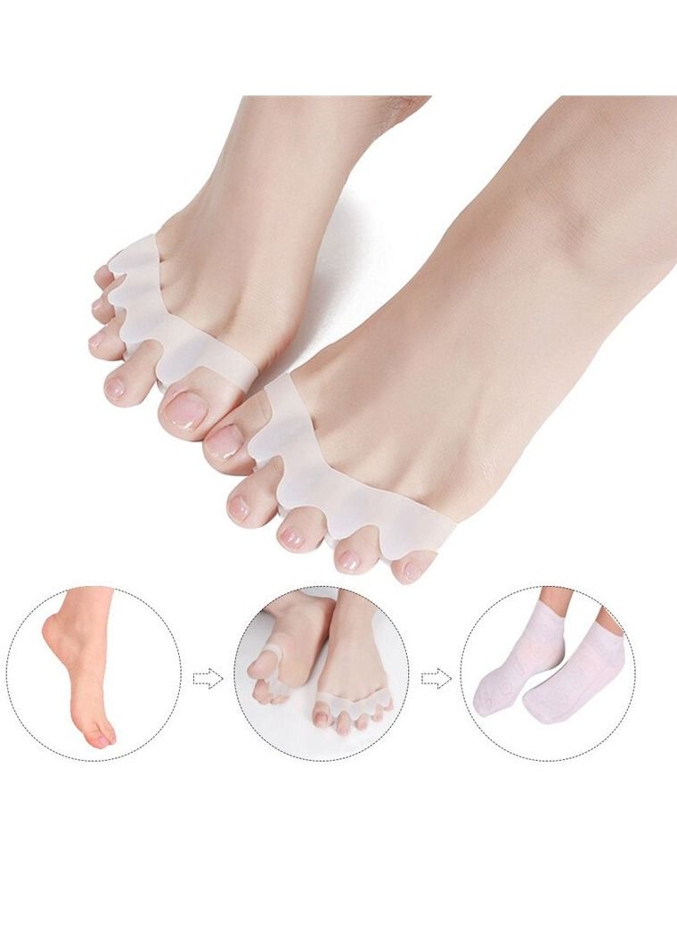 DubaiGallery Gel Toe Separators, Spreaders & Straighteners | Hammer Toe Separator to Relieve Foot Pain & Correct Toes | Used as Toe Spacers for Feet with Overlapping Toes | Bunion Corrector for Women & Men - Image 2