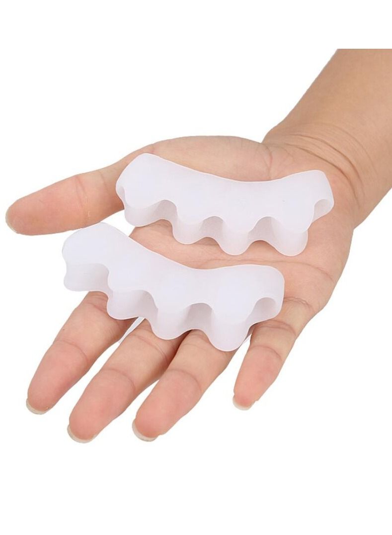 DubaiGallery Gel Toe Separators, Spreaders & Straighteners | Hammer Toe Separator to Relieve Foot Pain & Correct Toes | Used as Toe Spacers for Feet with Overlapping Toes | Bunion Corrector for Women & Men - Image 4