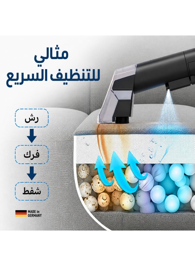 Arshia Spot Cleaner – 750W – HEPA Filter – Blue & Grey Design - Image 4