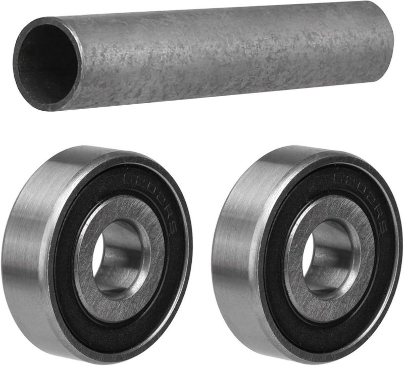 TDPRO Pair 6202 RS Ball Bearings with Rear Spacers Bushes Sleeves for 15mm to 12mm Dirt Pit Bike Wheel Axle (Rear Spacer) - Image 1