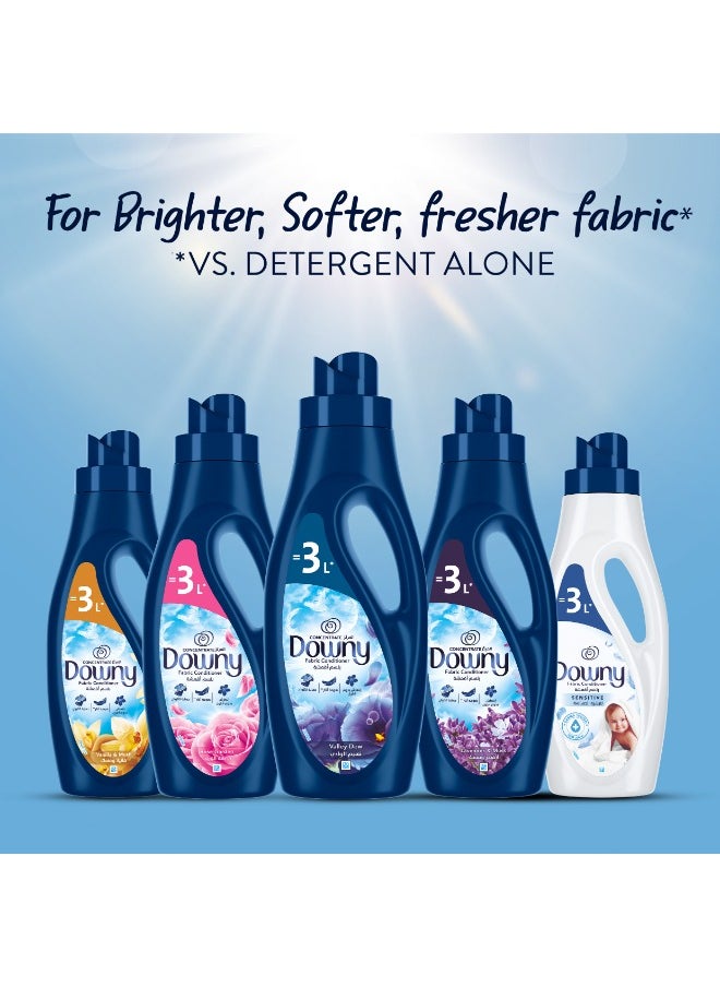 Downy - Fabric Conditioner, Concentrate, Valley Dew  Variant, Color Protection, More Softness, Longer Lasting Freshness 3L = 9L - Image 1