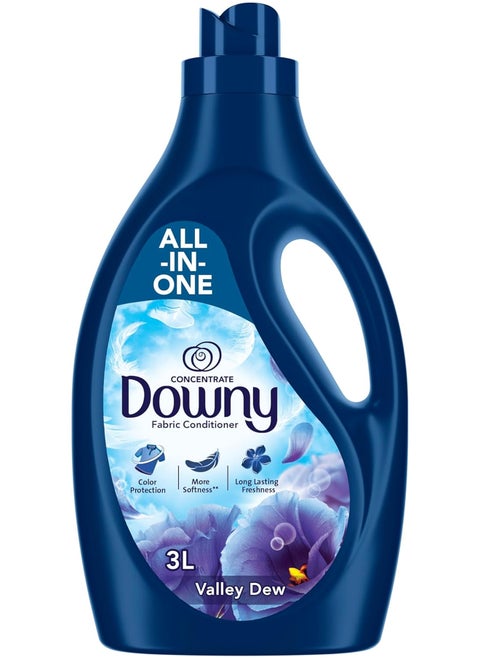 Fabric Conditioner, Concentrate, Valley Dew  Variant, Color Protection, More Softness, Longer Lasting Freshness 3L