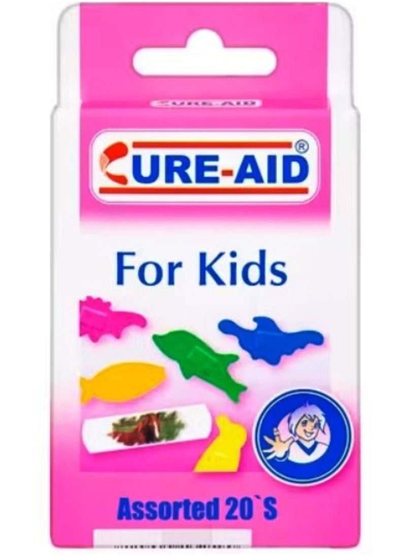 Cure aid First Aid Plasters For Kids Zoo Animals Shapes 20 pcs  - Image 1