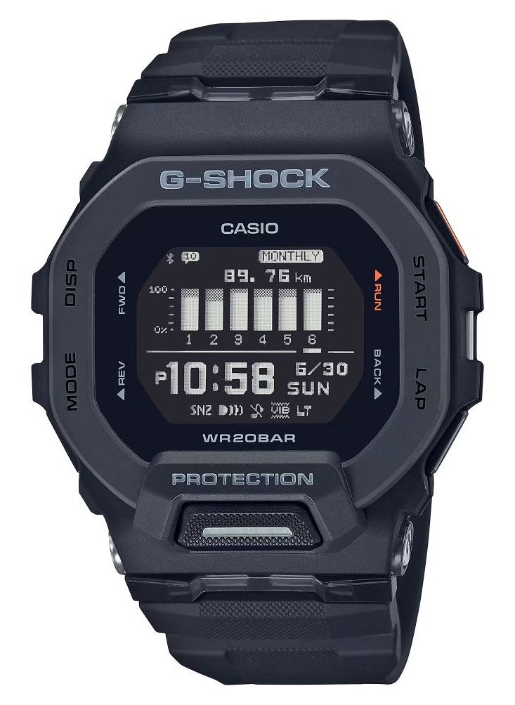 G-SHOCK - Digital Black Dial Resin Band Men's Watch GBD-200-1DR - Image 1