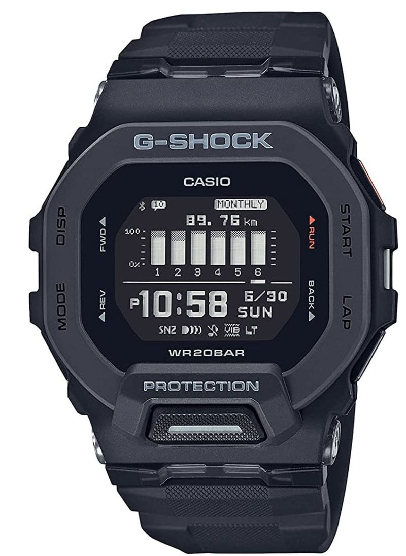G-SHOCK - Digital Black Dial Resin Band Men's Watch GBD-200-1DR - Image 1