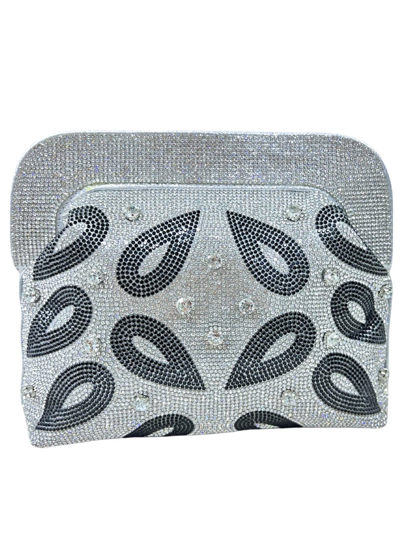 Harsha's Glam Clutches Beaded Rhinestone Clutch - Image 1