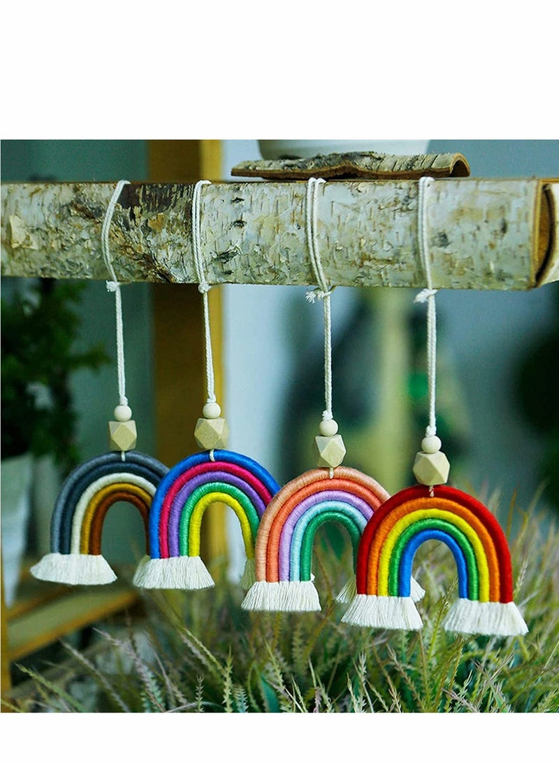 Car Charm Accessories Boho Wooden Beads Essential Oil Car Diffuser Handmade Colorful Hanging Air Freshener Decor for Home Wall Vehicle Interior Hanging Decor - Image 4
