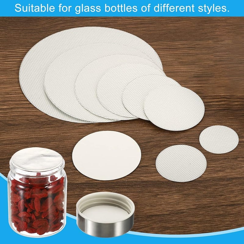 PATIKIL 69mm/2.69" Aluminum Foil Cap Liner, 100pcs Heavy Duty Self Protection Induction Heat Sealer Sealant Liners for Glass Bottle Lid Pot - Image 5