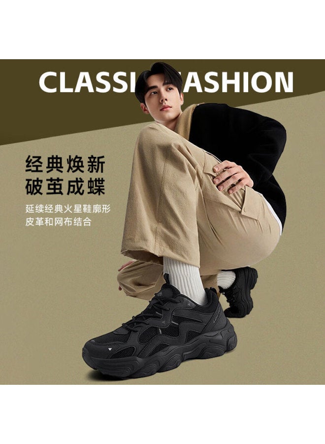 Lotto Men's Dad Sneakers Spring Retro Sports Outdoor Hiking Casual Shoes 725 Gray/black Size 44 - Image 1