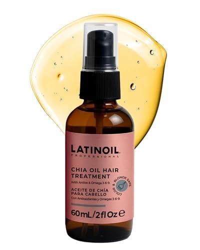 LATINOIL Chia Oil 2 oz 60 ml Instant Repair For Damaged Hair Eliminates Frizz Dryness Adds Silkiness Absorbs Fully Quickly Color Safe Read our REAL Reviews - Image 2