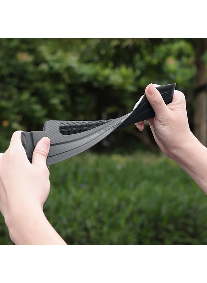 Black Silicone Wiper Blade With Handle For Car Windshield Cleaning And Maintenance - Image 2