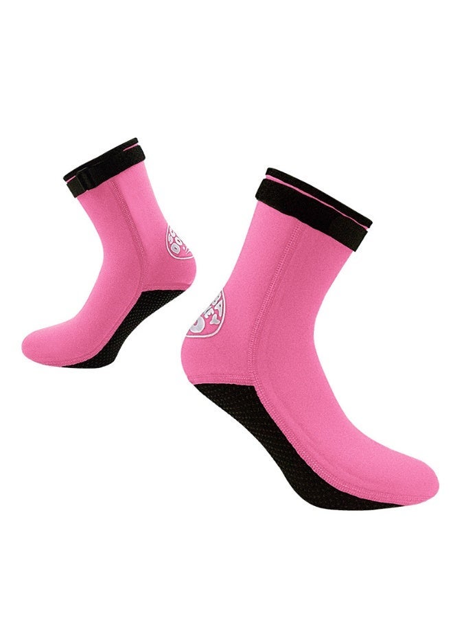 Hisea Outdoor Diving Specific Anti Slip Socks Pink - Image 1