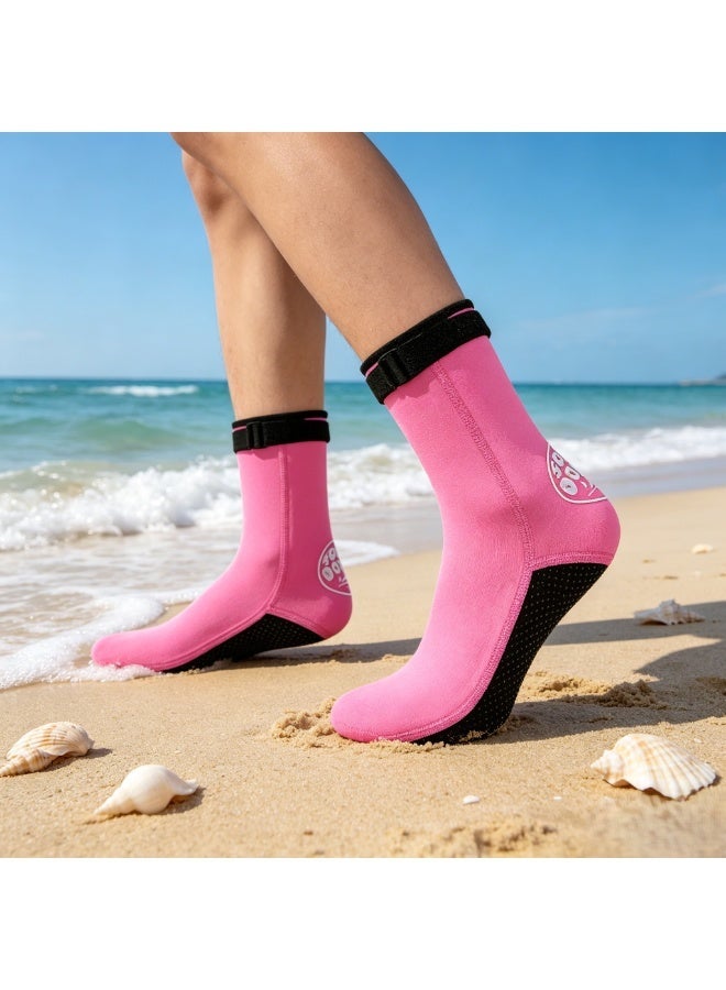 Hisea Outdoor Diving Specific Anti Slip Socks Pink - Image 3