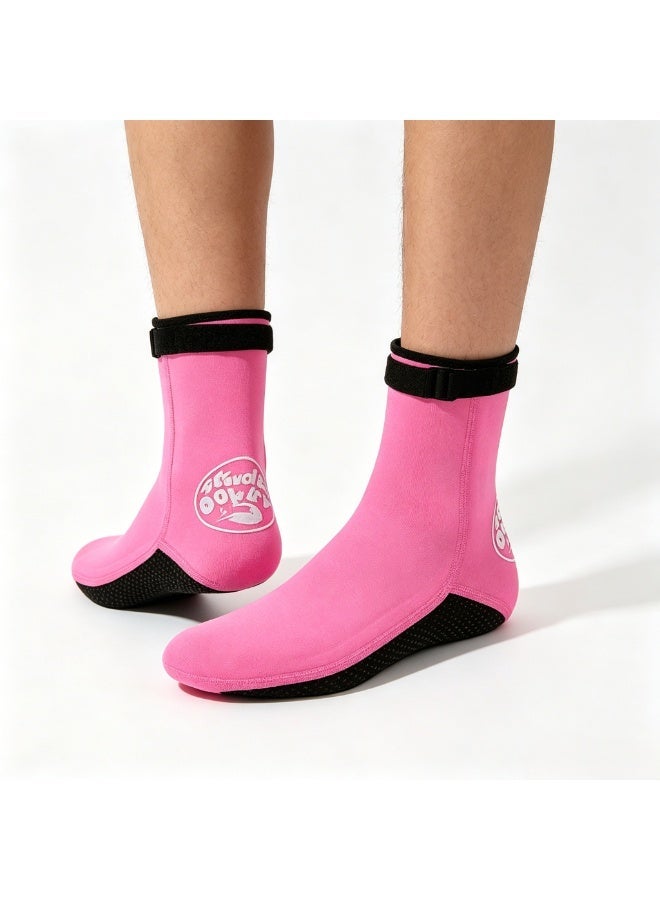 Hisea Outdoor Diving Specific Anti Slip Socks Pink - Image 2