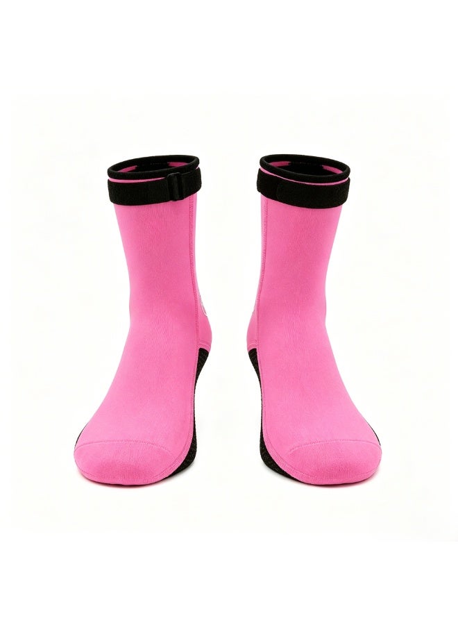 Hisea Outdoor Diving Specific Anti Slip Socks Pink - Image 5