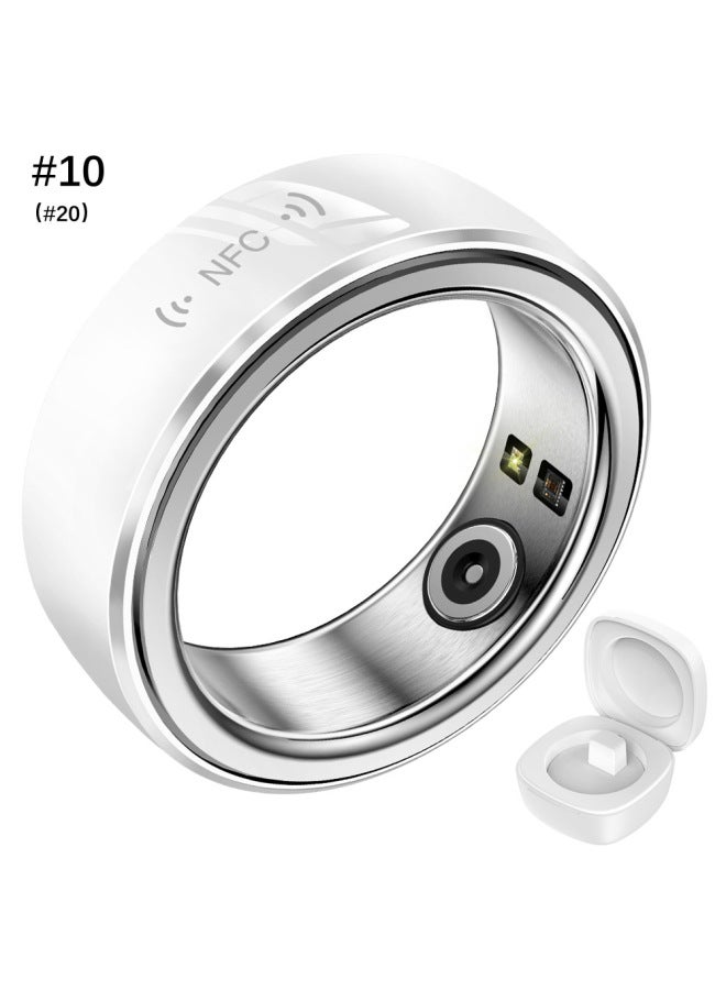 معدل ضربات القلب Spo2 مراقب النوم IP68 مقاوم للماء NFC حلقة ذكية-اللون: #9 صندوق شحن أبيض - Image 5