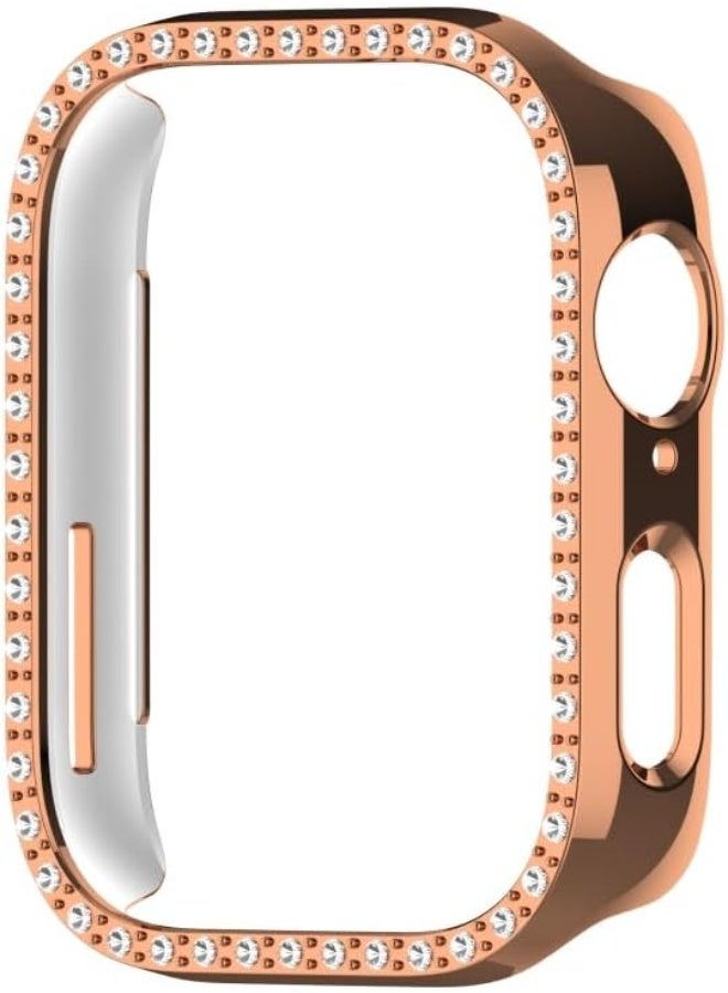 Cover Bling Case Compatible With Huawei Watch Fit 3, Hard PC Frame With Out Screen Only Frame Case, Crystal Diamonds Bumper Cover for Women Girls, Slim Protective gold - Image 5