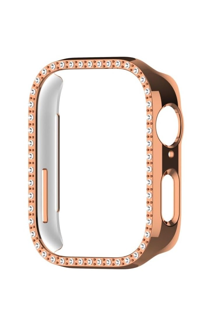 Cover Bling Case Compatible With Huawei Watch Fit 3, Hard PC Frame With Out Screen Only Frame Case, Crystal Diamonds Bumper Cover for Women Girls, Slim Protective gold - Image 1