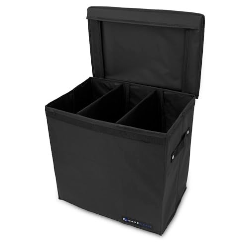 CASEMATIX Graded Magazine Storage Case Fits 25 CGC Graded Magazines, Lightweight Magazine Bin with Two Removable Dividers Designed For Larger Graded Book Slabs up to 14.5" Tall By 10.25" Wide - Image 3
