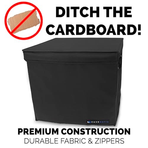 CASEMATIX Graded Magazine Storage Case Fits 25 CGC Graded Magazines, Lightweight Magazine Bin with Two Removable Dividers Designed For Larger Graded Book Slabs up to 14.5" Tall By 10.25" Wide - Image 2