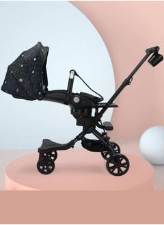 Generic Foldable Lightweight Two-way Pushing Stroller Can Be lying Can Sitting with Canopy Suitable For Children Aged 1-5  - Image 2
