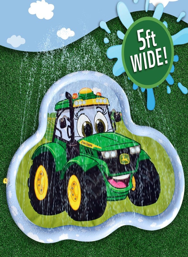 John Deere 3 in 1 Splash Pad Play Sprinkler for Kids and Baby Pool for Learning - Toddler Sprinkler Pool, 60’’ Outside Water Toys - Image 3