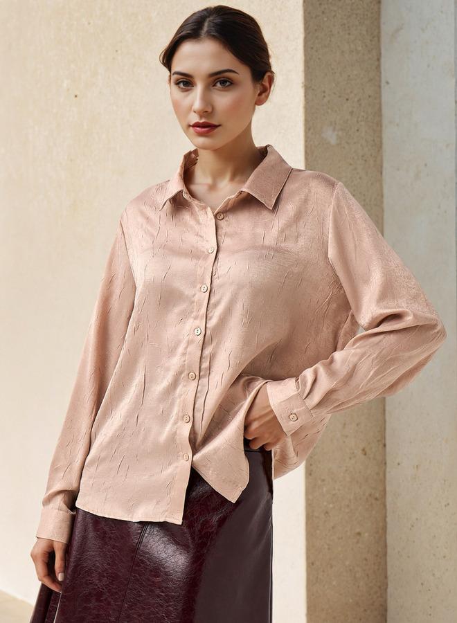 سبلاش فيڤ قميص فيسكوز بقصة عادية بياقة - Image 1