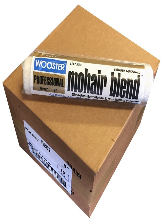 Wooster Brush R207-9 Mohair Blend Roller Cover 1/4-Inch Nap, Pack of 12 - Image 2