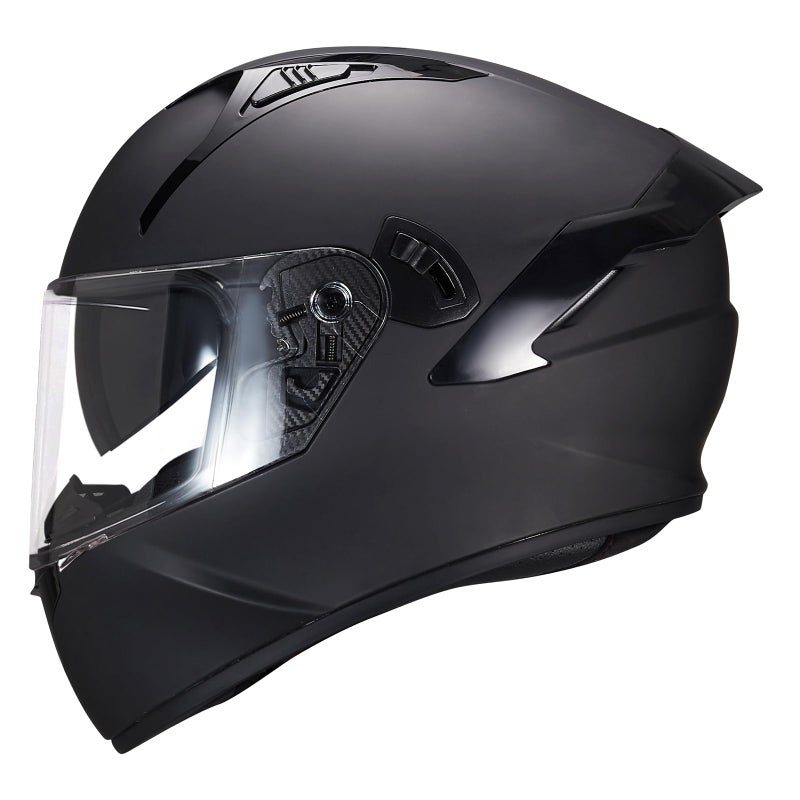 VCOROS Full Face Motorcycle Helmet X9 with Inner Sun Visor DOT Approved Motorbike Moto Street Bike Racing Helmet(Matte Black, L) - Image 5