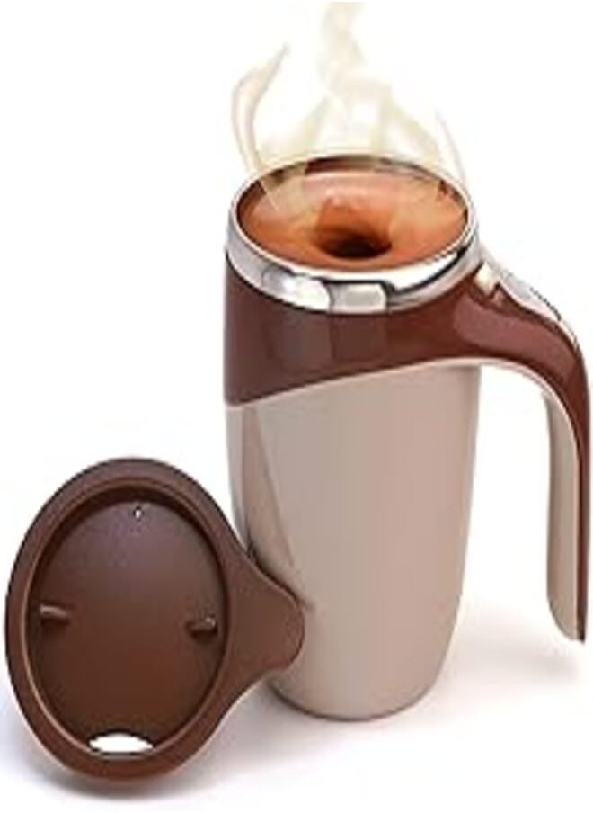 Star - Self Stirring Coffee Mug, Self Mixing Coffee Mug,14Oz Stainless Steel Insulated Reusable Coffee Cup, Spinning Home Office Travel Mixer Cup Best Cute Christmas Birthday Gift (New Coffee) - Image 1