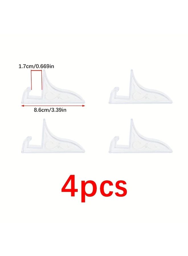 Acrylic Easel Display Stands 1 1cm Sturdy Base For Coins Photos Medals Home Office Decor - Image 5