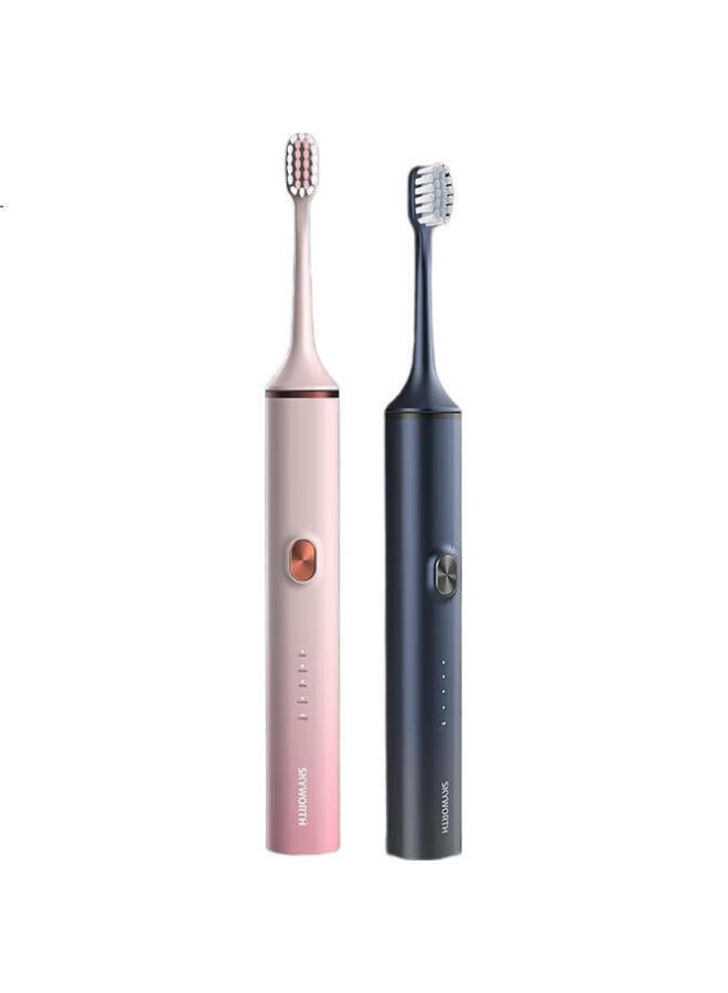 Skyworth Sonic Electric Toothbrush For Adults, Rechargeable Smart Couple Automatic Toothbrush For Men, Women, Students, Qixi Gift Box Set, Long Battery Life, Single Pack P16 Blue Model - Image 3